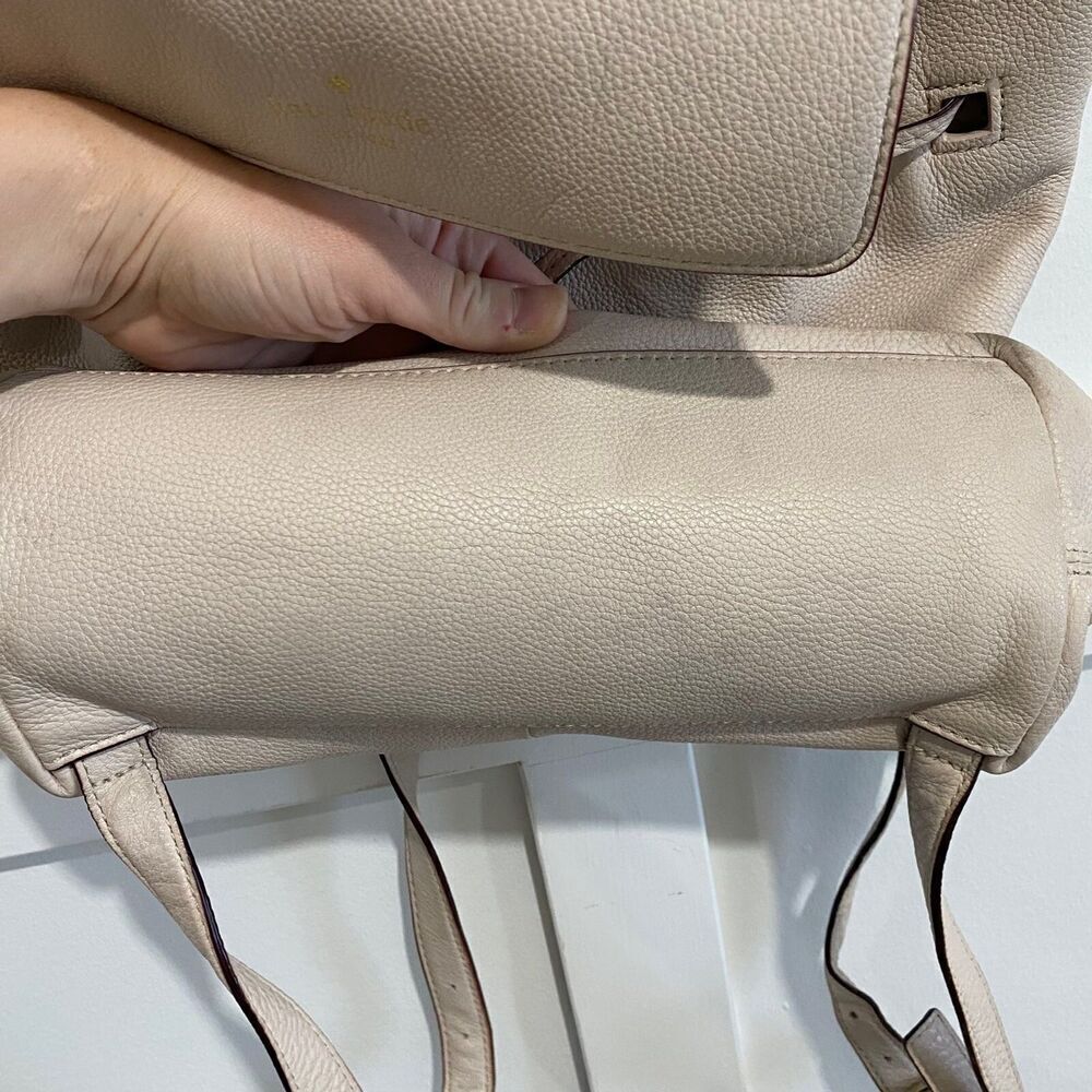 Kate Spade Wilder Grey Street Backpack Soft Pink Pebbled Leather - Picture 4 of 12